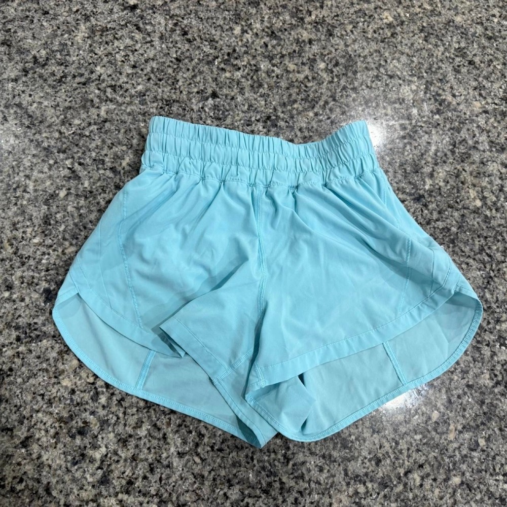 Lululemon Track That High-Rise Short 3" Icing Blue